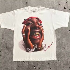 White Graphic T-Shirt with Colorful Print